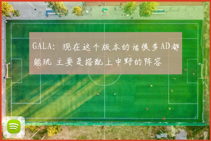 GALA：现在这个版本的话很多AD都能玩 主要是搭配上中野的阵容